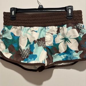 Floral Print Vintage 90s Roxy Women's Shorts